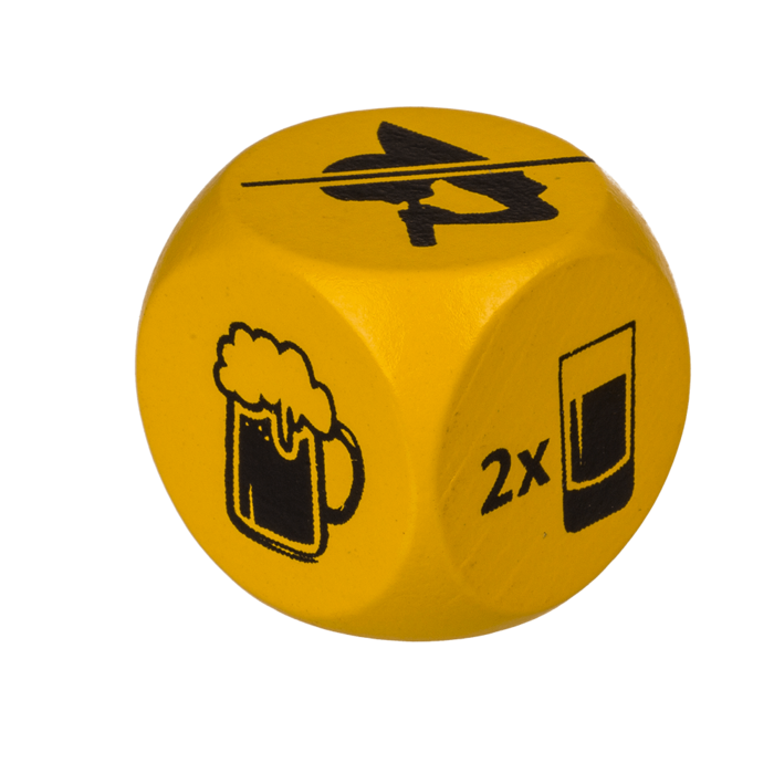 Beer Game Dice Yellow 2 Pieces in package