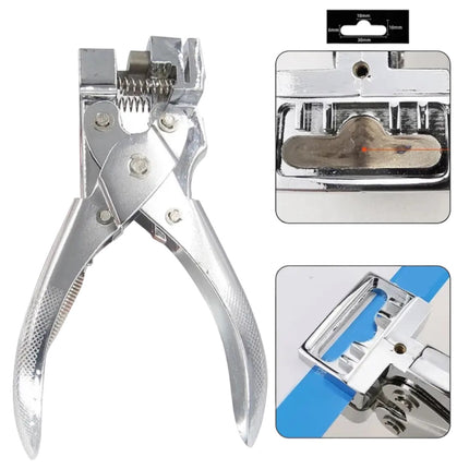 T-vormige Tang/Perforator - Perfect voor het snijden van gaten in papier, PVC, plastic, ID-kaarten, mobiele telefoonfolie en meer - Afmetingen: 6x10x30mm