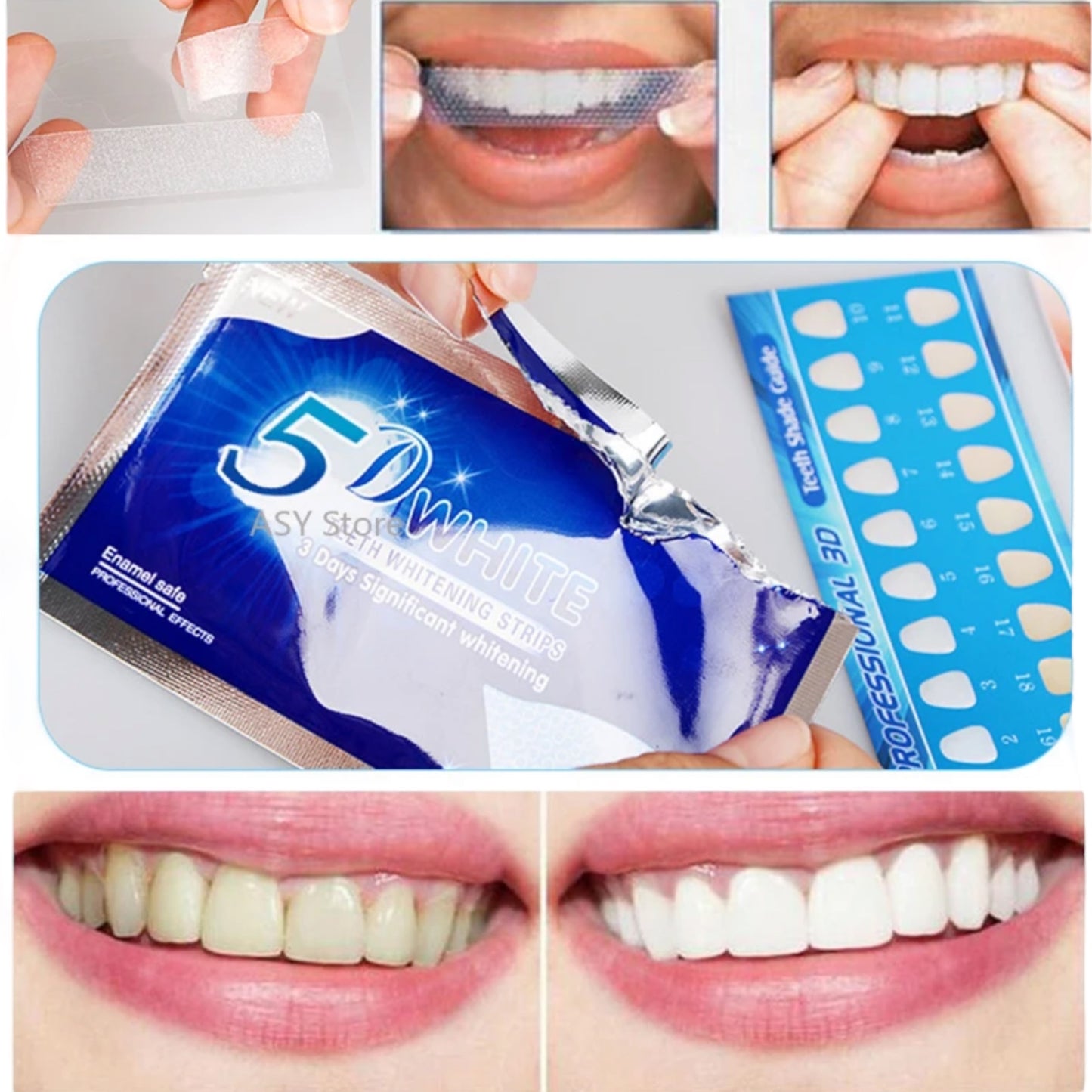Teeth Whitening Strips 5d whitening strips 14 pieces per package