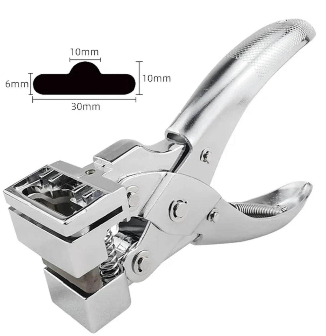 T-shaped Pliers/Hole Punch - Perfect for cutting holes in paper, PVC, plastic, ID cards, cell phone film and more - Dimensions: 6x10x30mm