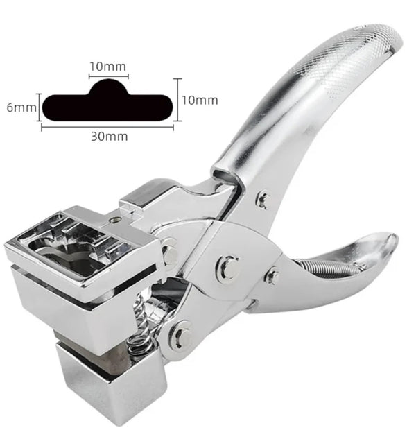 Perforator T-vorm 6 x 10 x 30 mm - Papier, PVC en ID-kaarten