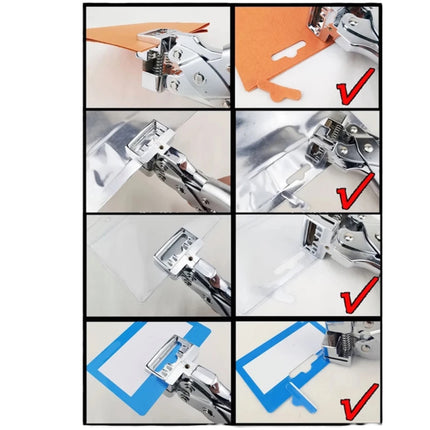 T-vormige Tang/Perforator - Perfect voor het snijden van gaten in papier, PVC, plastic, ID-kaarten, mobiele telefoonfolie en meer - Afmetingen: 6x10x30mm