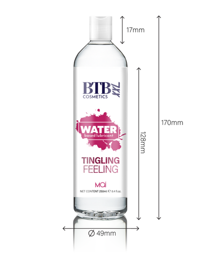 BTB Cosmetics Vegan Tingling Effect Based Lubricant 250 ML - LT2522 - Liquid Vibrator