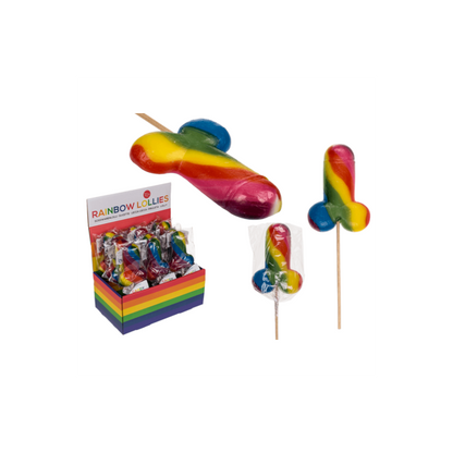 Lolly Regenboog Piemel 50gr 1 Stuk