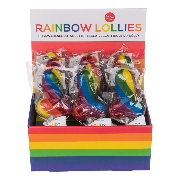 Lolly Regenboog Piemel 50gr 1 Stuk