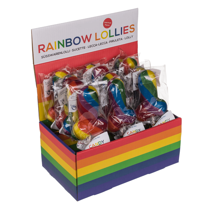 Lolly Regenboog Piemel 50gr 1 Stuk