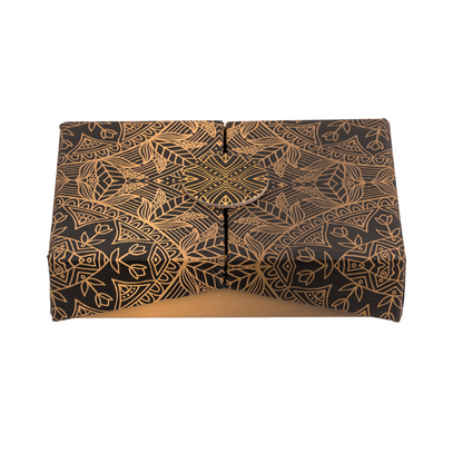 Luxe Sieradendoos met Bruin Motief - Stijlvolle Opbergoplossing voor je Juwelen - 12x8cm