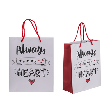 Lille Taske Always in my Heart Motiv 23x18x8cm 1 Stk