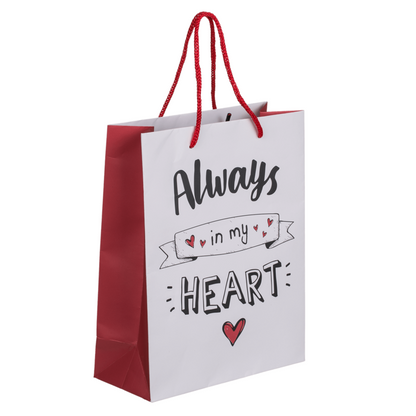 Small Bag Always in my Heart Motif 23x18x8cm 1 Piece