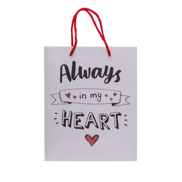 Small Bag Always in my Heart Motif 23x18x8cm 1 Piece